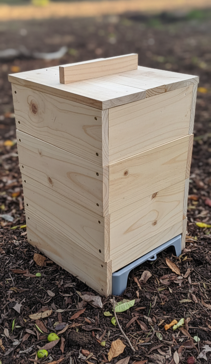 Vermicompostera 4 Niveles con Bandeja