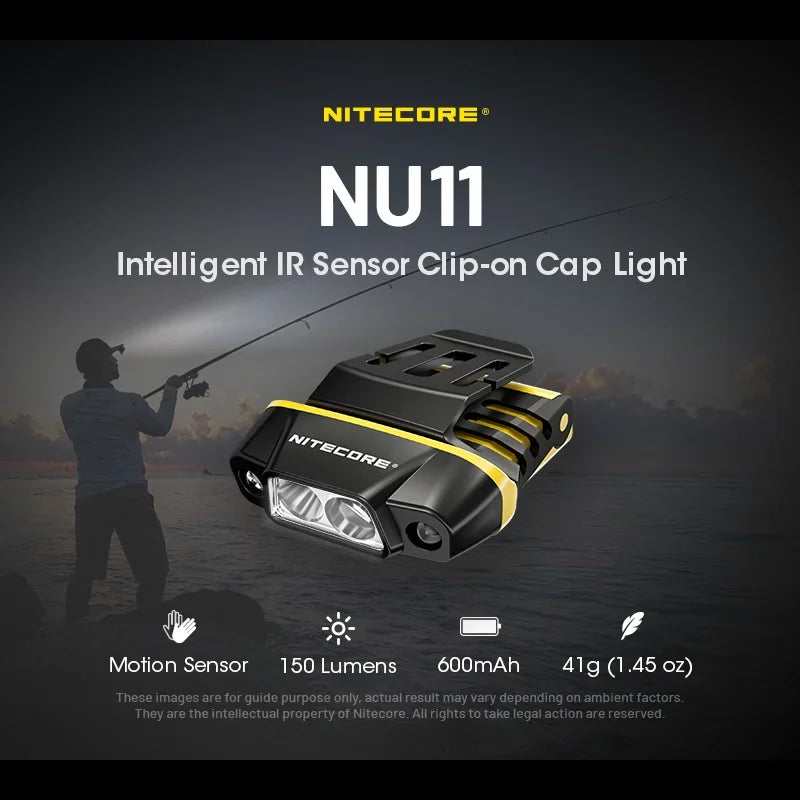 LINTERNA DE  CABEZA NITECORE NU11  150L C/ SENSOR DE MOVIMIENTO